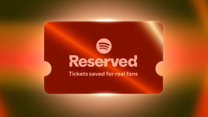 Spotify cria o recurso Reserved para as pré-vendas de ingressos